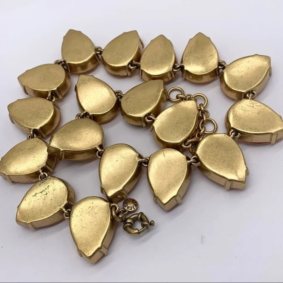 J. Crew Peach Teardrop Jeweled Necklace - Picture 5 of 5